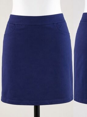 New Directions Navy Blue Pull-On Skort/Skirt – Size 10